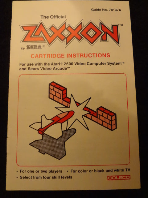 Zaxxon atari sale