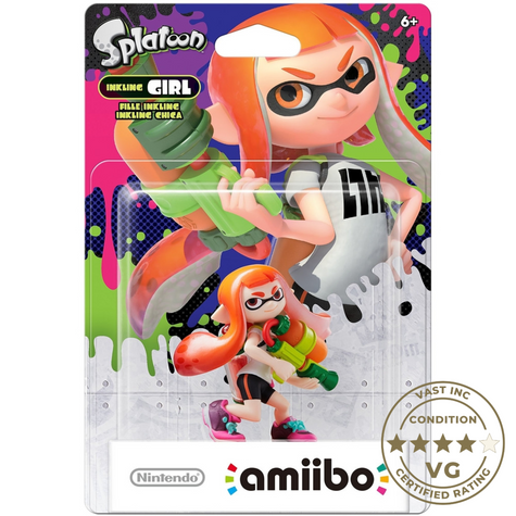 amiibo Splatoon Wave 1 Inkling Girl -- Condition: Very Good