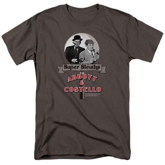 ABBOTT AND COSTELLO : SUPER SLEUTHS S\S ADULT 18\1 CHARCOAL 2X