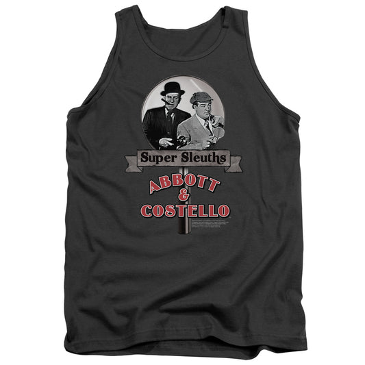 ABBOTT AND COSTELLO : SUPER SLEUTHS ADULT TANK CHARCOAL 2X