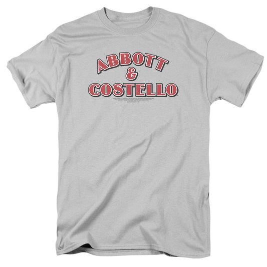 ABBOTT AND COSTELLO : LOGO S\S ADULT 18\1 SILVER 2X