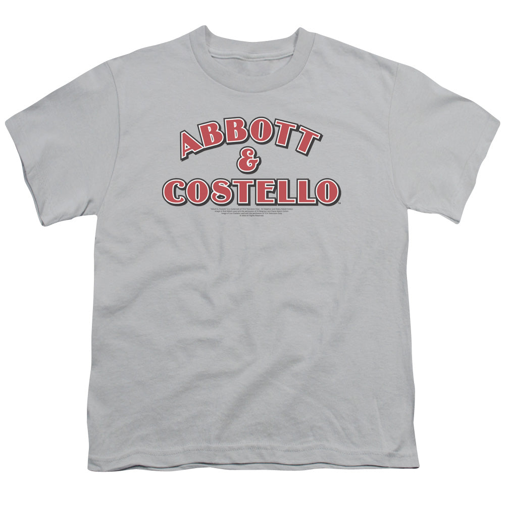 ABBOTT AND COSTELLO : LOGO S\S YOUTH 18\1 SILVER MD