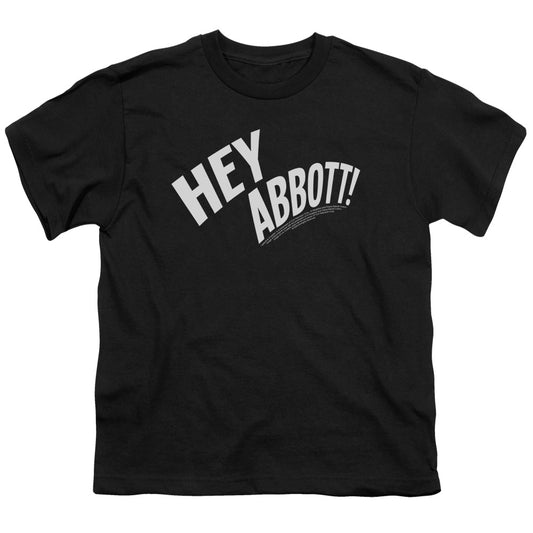 ABBOTT AND COSTELLO : HEY ABBOTT S\S YOUTH 18\1 BLACK XL