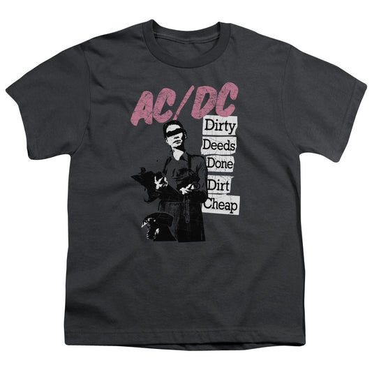 AC\DC : DIRTY DEEDS S\S YOUTH 18\1 Charcoal LG