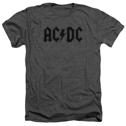 AC\DC : WORN LOGO ADULT HEATHER Charcoal 2X