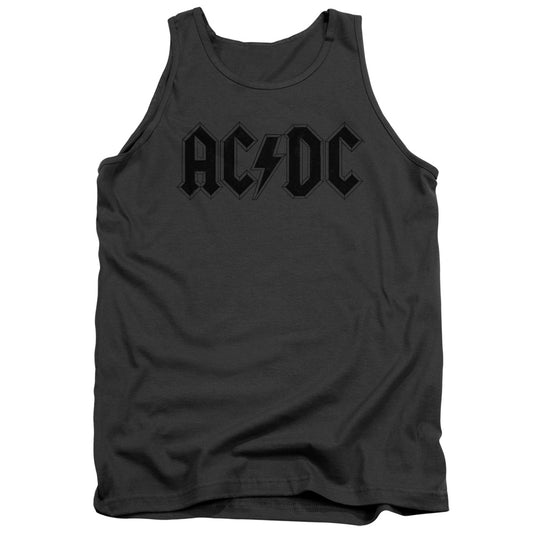 AC\DC : WORN LOGO ADULT TANK Charcoal XL