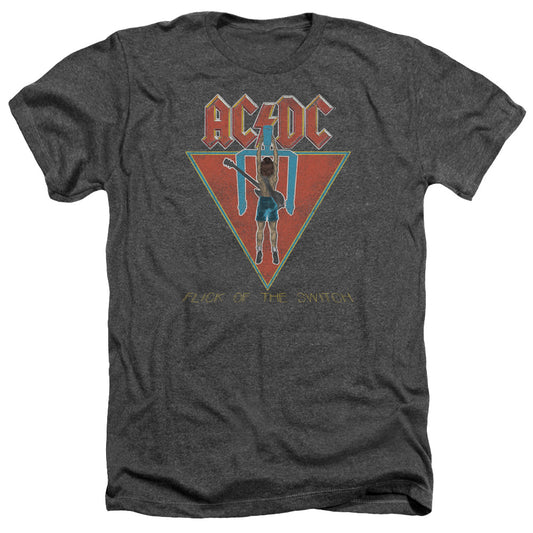 AC\DC : FLICK OF THE SWITCH ADULT HEATHER Charcoal XL