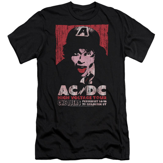 AC\DC : HIGH VOLTAGE LIVE 1975 PREMIUM CANVAS ADULT SLIM FIT 30\1 Black 2X