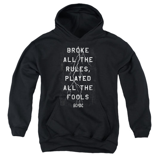 AC\DC : STRUCK YOUTH PULL-OVER HOODIE Black MD