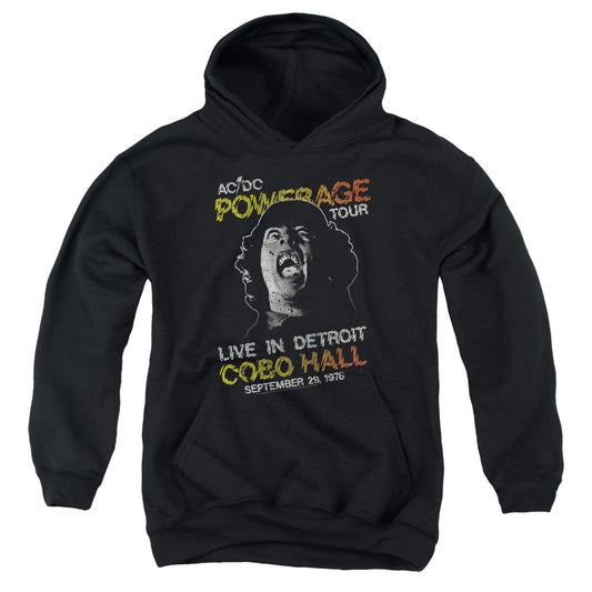 AC\DC : POWERAGE TOUR YOUTH PULL-OVER HOODIE Black LG