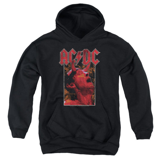 AC\DC : HORNS YOUTH PULL-OVER HOODIE Black LG