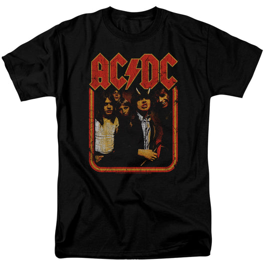AC\DC : GROUP DISTRESSED S\S ADULT 18\1 Black 5X