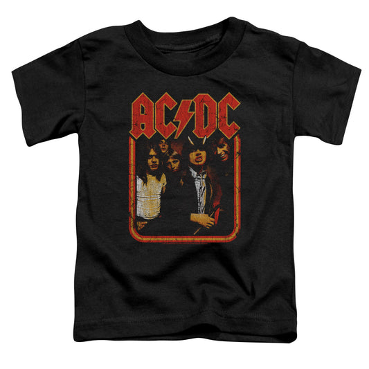 AC\DC : GROUP DISTRESSED S\S TODDLER TEE Black LG (4T)