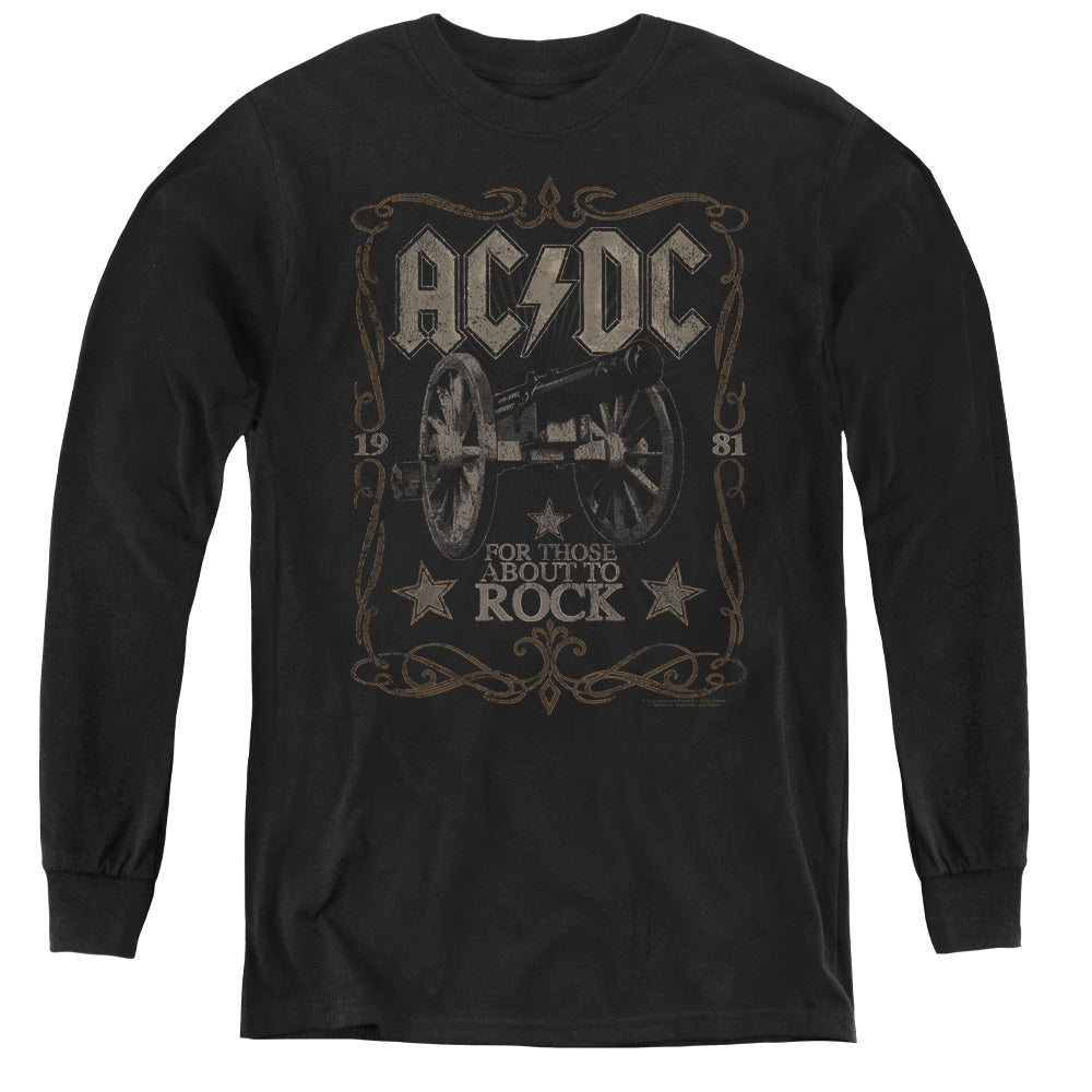 AC\DC : ROCK LABEL L\S YOUTH BLACK LG