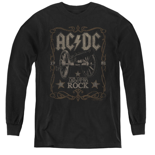 AC\DC : ROCK LABEL L\S YOUTH BLACK XL