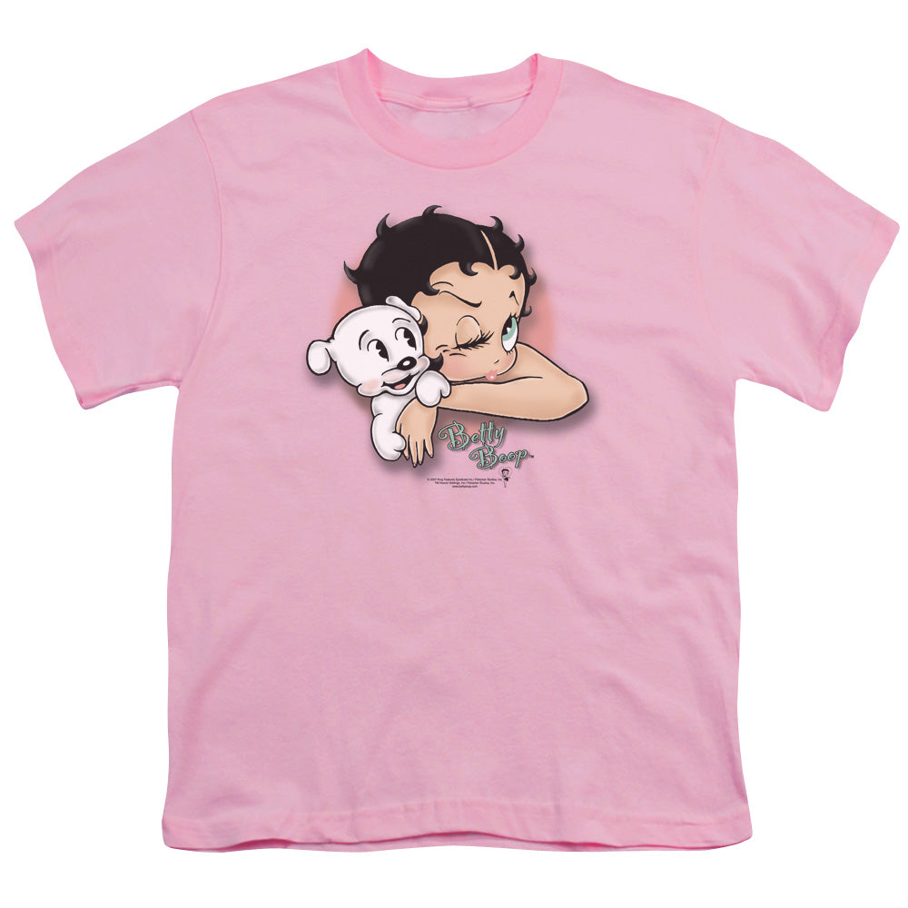 BETTY BOOP : WINK WINK S\S YOUTH 18\1 PINK LG