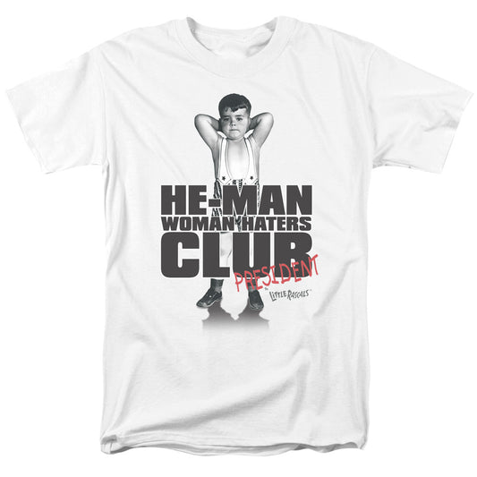 LITTLE RASCALS : CLUB PRESIDENT S\S ADULT 18\1 WHITE 3X