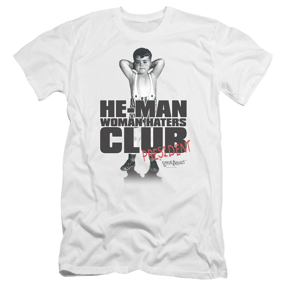 LITTLE RASCALS : CLUB PRESIDENT PREMIUM CANVAS ADULT SLIM FIT 30\1 WHITE 2X