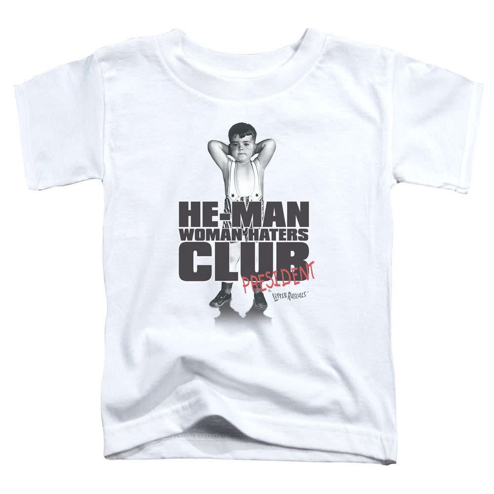 LITTLE RASCALS : CLUB PRESIDENT S\S TODDLER TEE WHITE LG (4T)