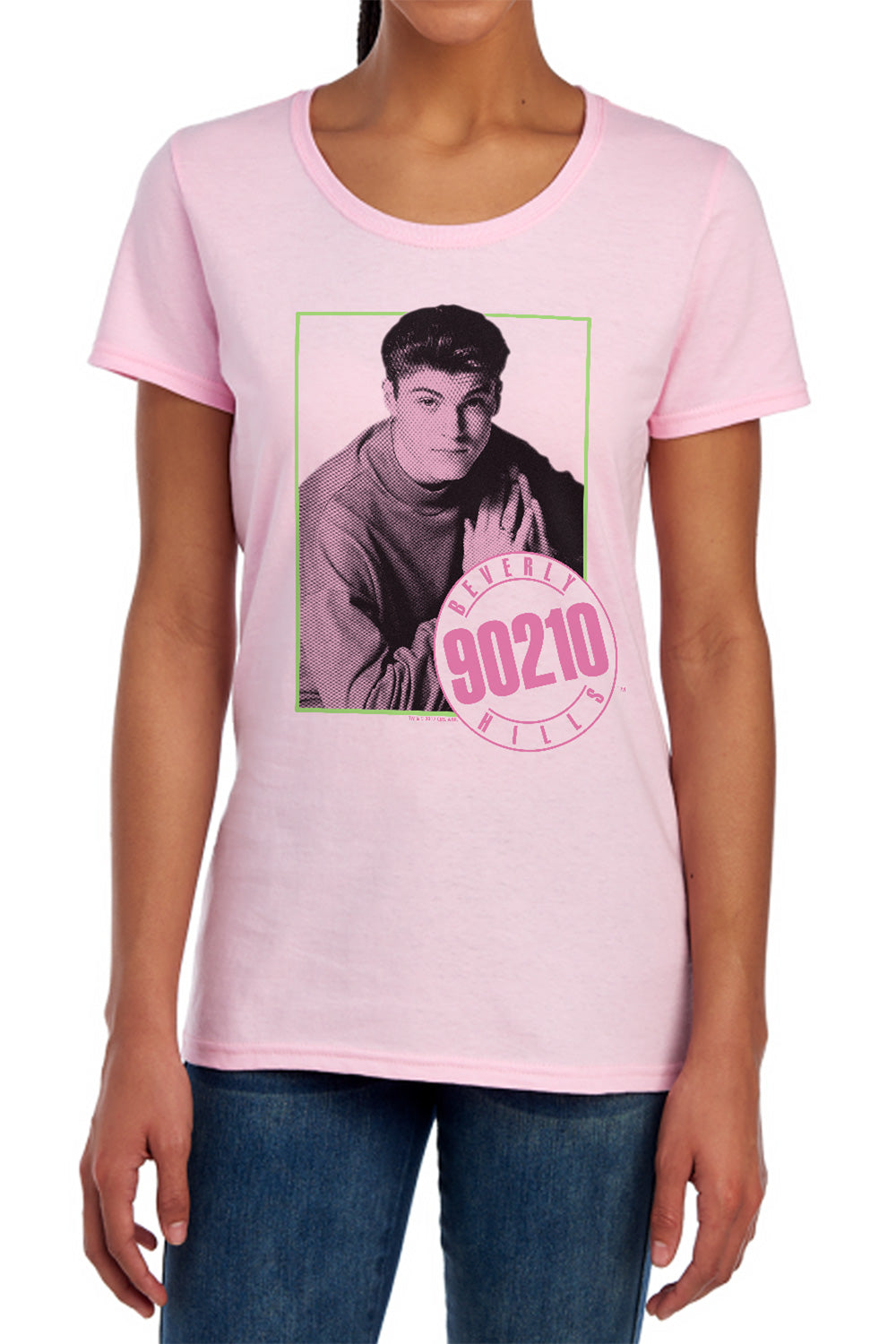 90210 : DAVID S\S WOMENS TEE PINK XL