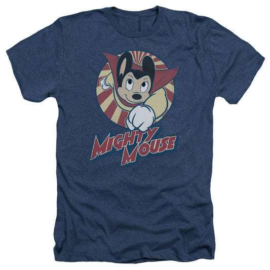 MIGHTY MOUSE : THE ONE THE ONLY ADULT HEATHER NAVY SM