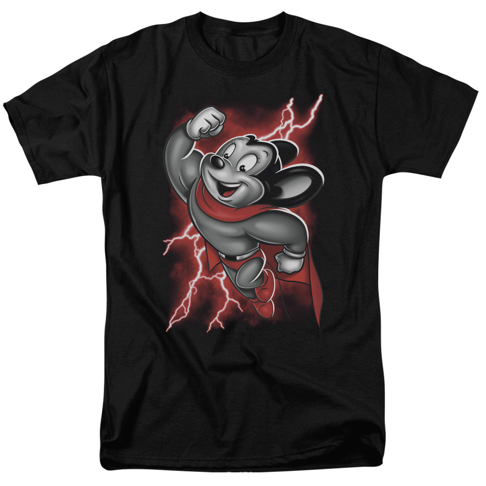 MIGHTY MOUSE : MIGHTY STORM S\S ADULT 18\1 Black 2X