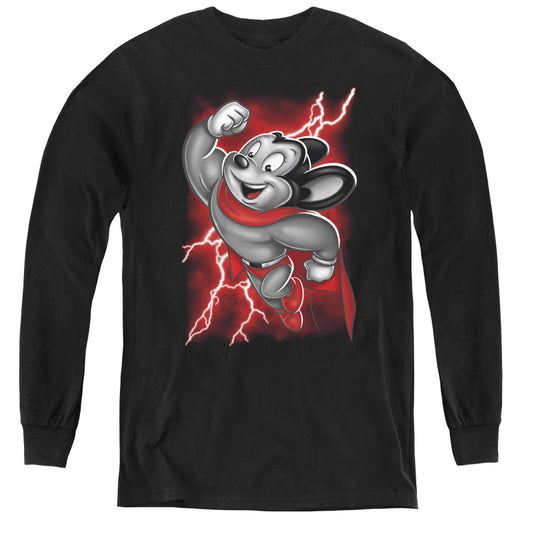 MIGHTY MOUSE : MIGHTY STORM L\S YOUTH BLACK XL