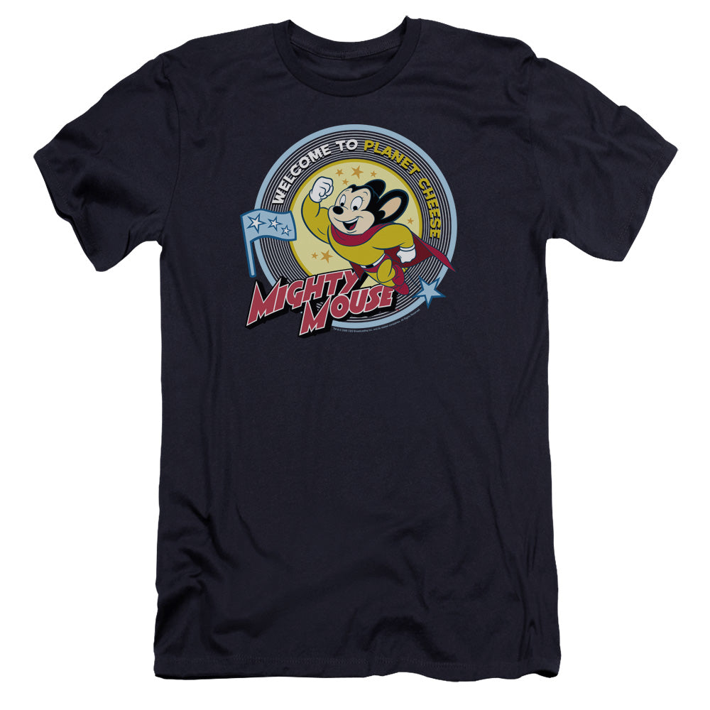 MIGHTY MOUSE : PLANET CHEESE PREMIUM CANVAS ADULT SLIM FIT 30\1 NAVY 2X