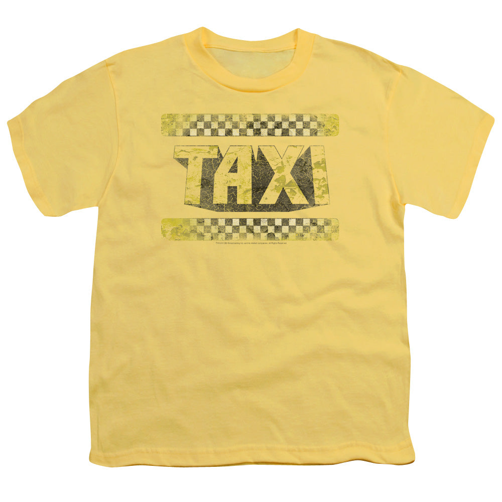 TAXI : RUN DOWN TAXI YOUTH SHORT SLEEVE YELLOW XS