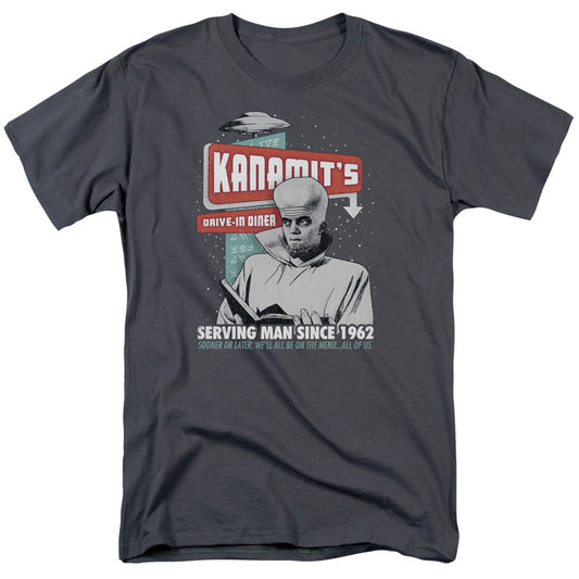 TWILIGHT ZONE : KANAMIT'S DINER S\S ADULT 18\1 Charcoal SM