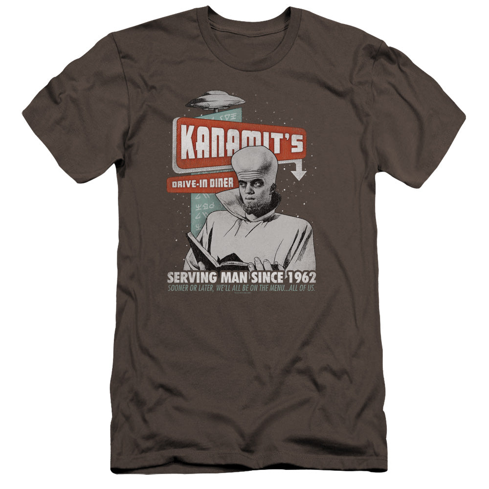 TWILIGHT ZONE : KANAMIT'S DINER PREMIUM CANVAS ADULT SLIM FIT 30\1 CHARCOAL 2X