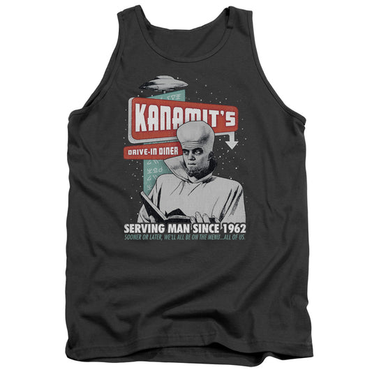 TWILIGHT ZONE : KANAMIT'S DINER ADULT TANK Charcoal 2X