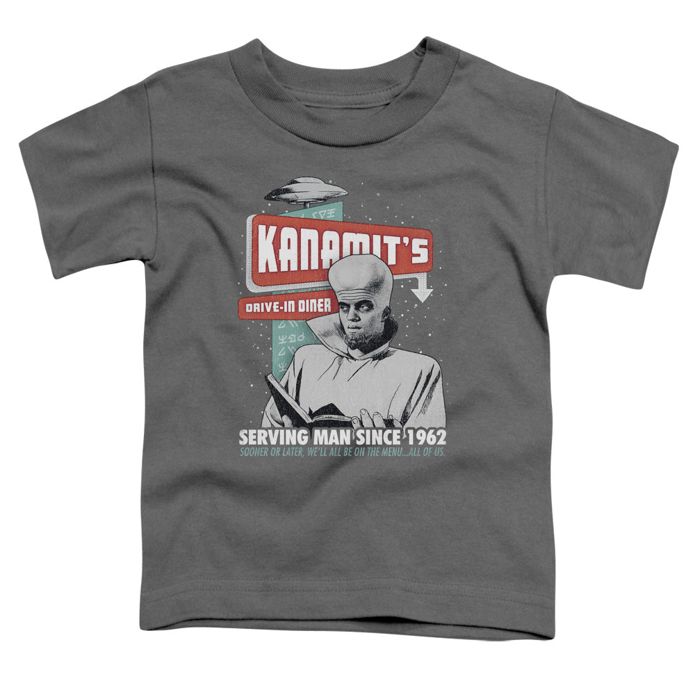 TWILIGHT ZONE : KANAMIT'S DINER S\S TODDLER TEE Charcoal MD (3T)