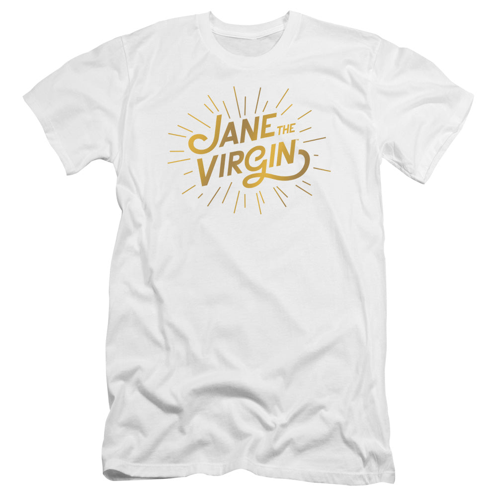 JANE THE VIRGIN : GOLDEN LOGO PREMIUM CANVAS ADULT SLIM FIT 30\1 WHITE 2X