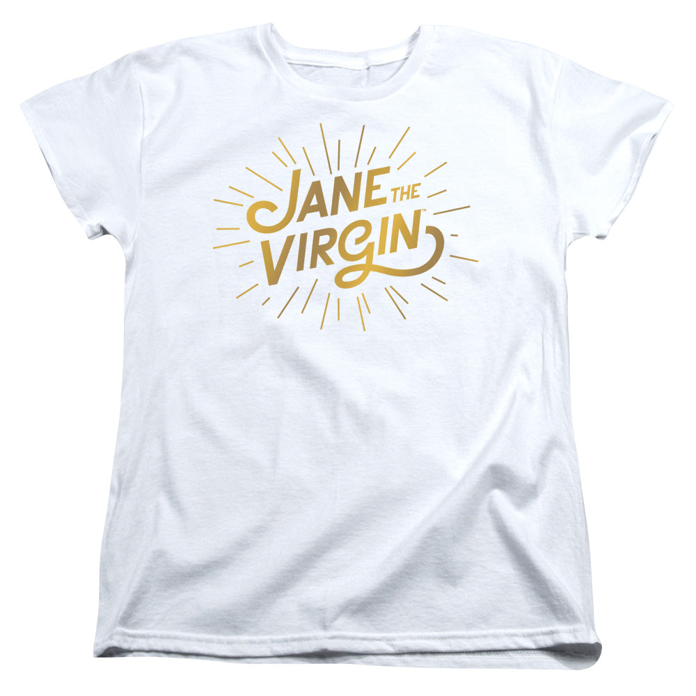 JANE THE VIRGIN : GOLDEN LOGO S\S WOMENS TEE White 2X