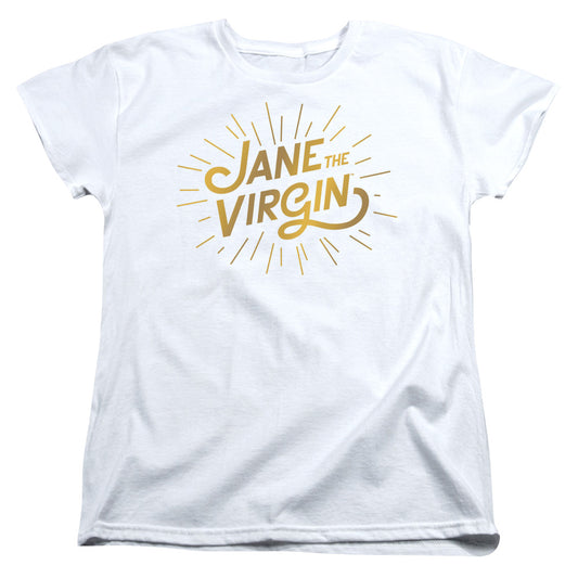 JANE THE VIRGIN : GOLDEN LOGO S\S WOMENS TEE White LG