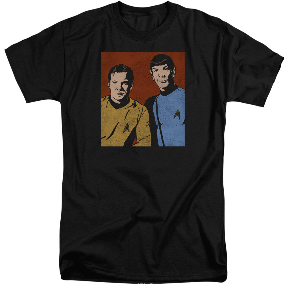 STAR TREK : FRIENDS ADULT TALL FIT SHORT SLEEVE Black 2X