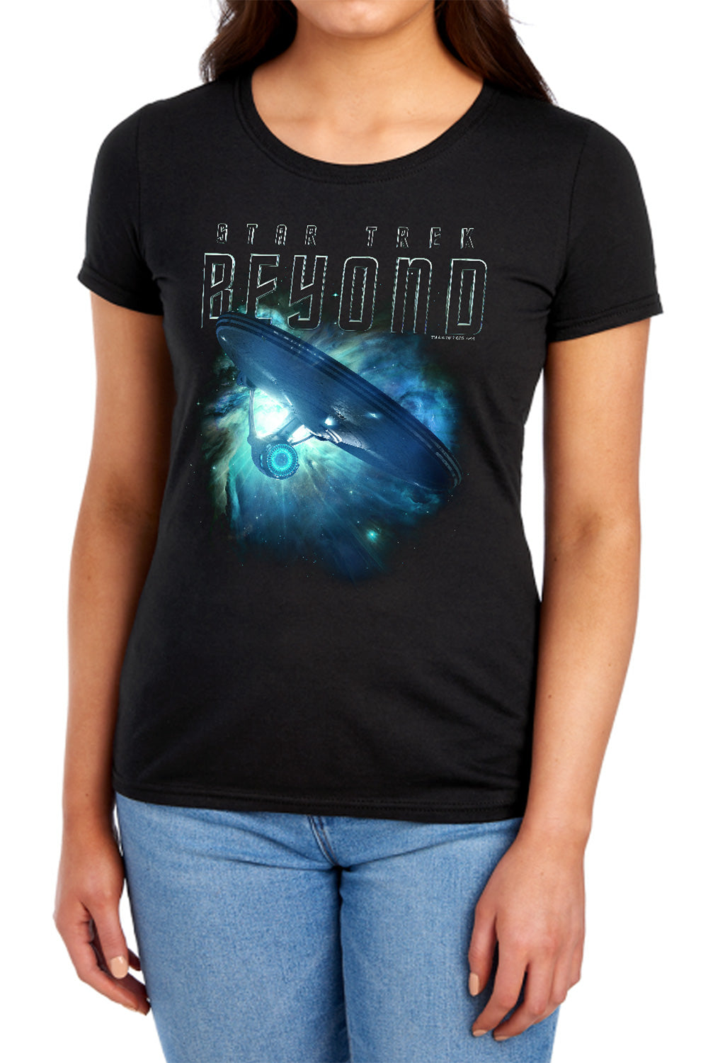 STAR TREK BEYOND : VOYAGE WOMENS SHORT SLEEVE Black 2X