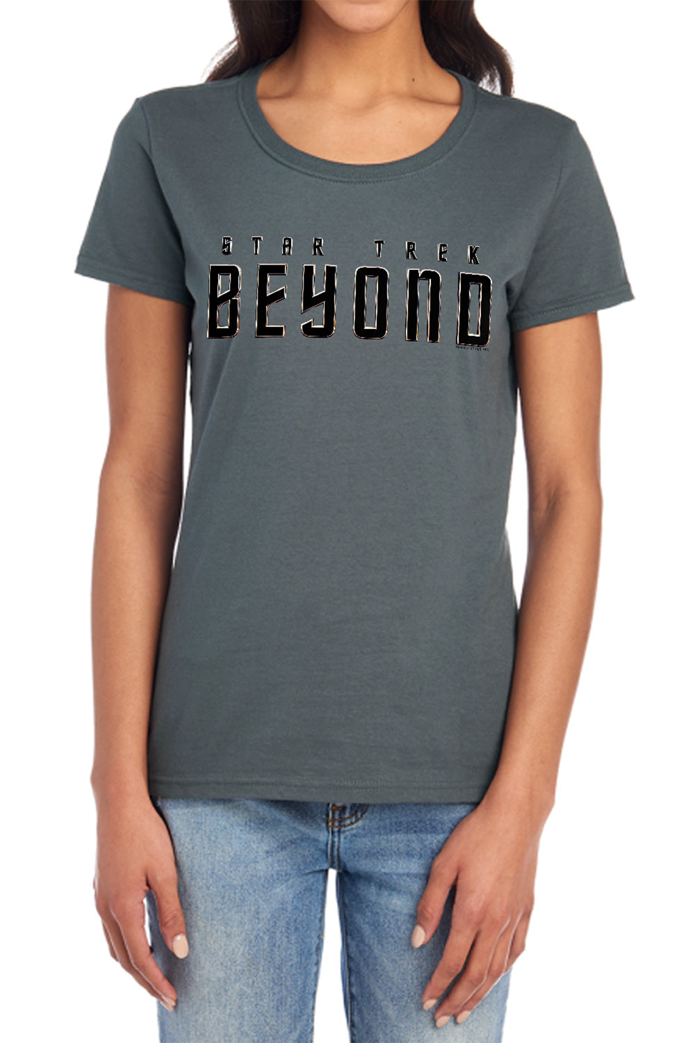 STAR TREK BEYOND : STAR TREK BEYOND WOMENS SHORT SLEEVE CHARCOAL 2X