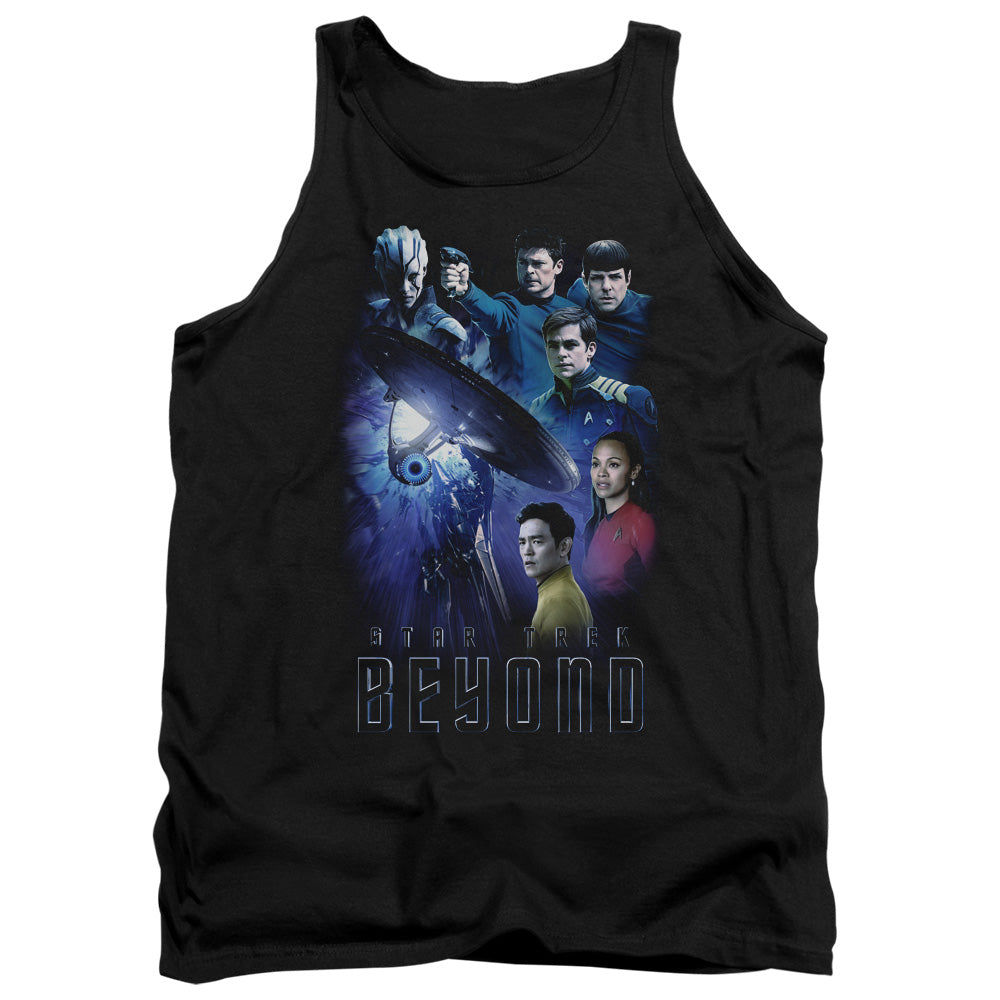 STAR TREK BEYOND : BEYOND CAST ADULT TANK Black 2X