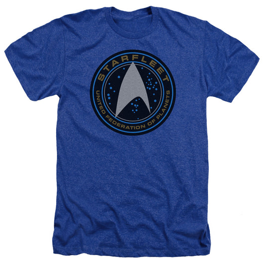 STAR TREK BEYOND : STARFLEET PATCH ADULT HEATHER Royal Blue 2X