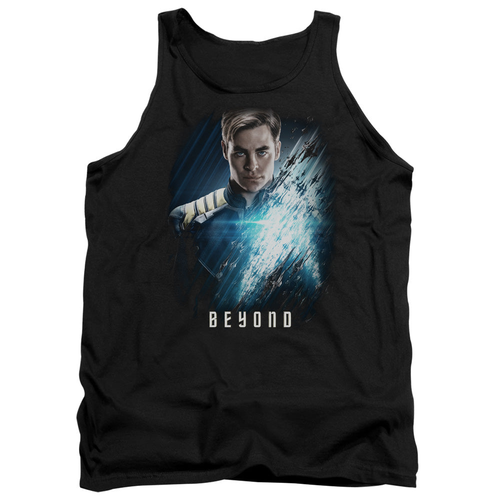 STAR TREK BEYOND : KIRK POSTER ADULT TANK Black 2X