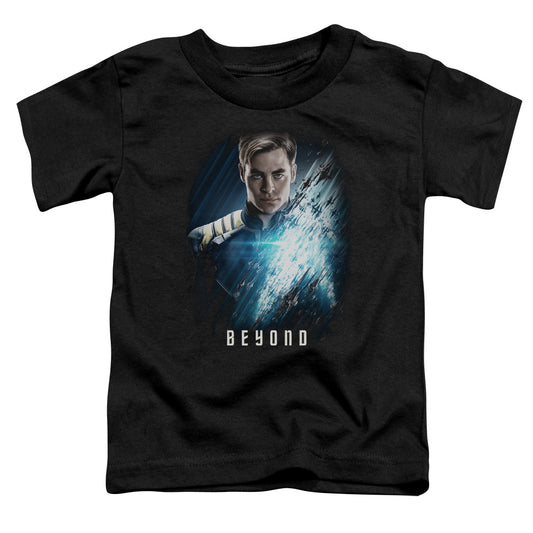 STAR TREK BEYOND : KIRK POSTER S\S TODDLER TEE Black LG (4T)