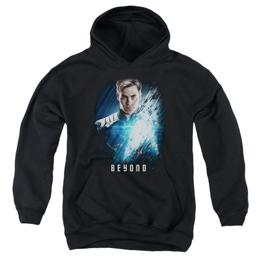 STAR TREK BEYOND : KIRK POSTER YOUTH PULL OVER HOODIE Black LG