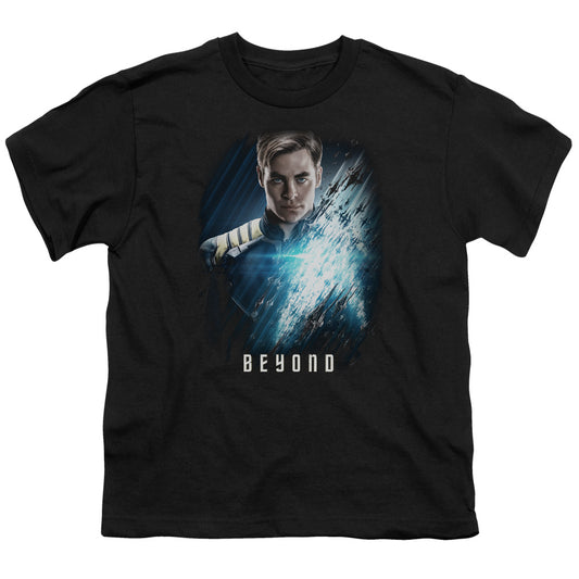 STAR TREK BEYOND : KIRK POSTER S\S YOUTH 18\1 Black LG