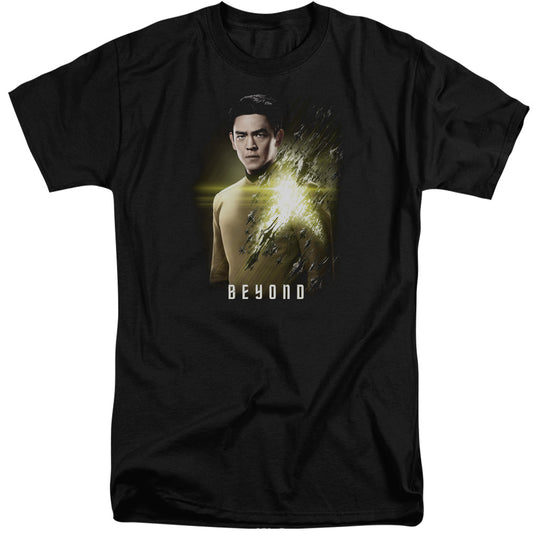 STAR TREK BEYOND : SULU POSTER ADULT TALL FIT SHORT SLEEVE Black 2X