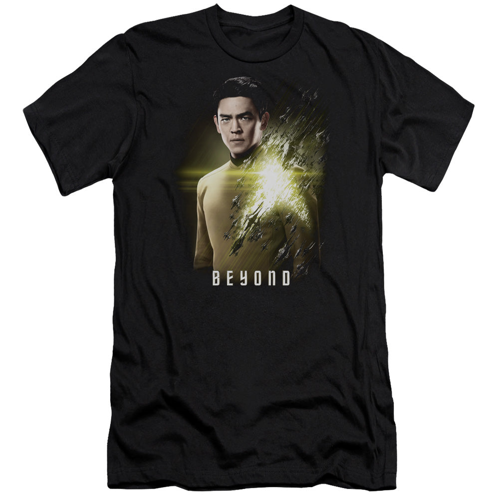 STAR TREK BEYOND : SULU POSTER PREMUIM CANVAS ADULT SLIM FIT 30\1 Black 2X