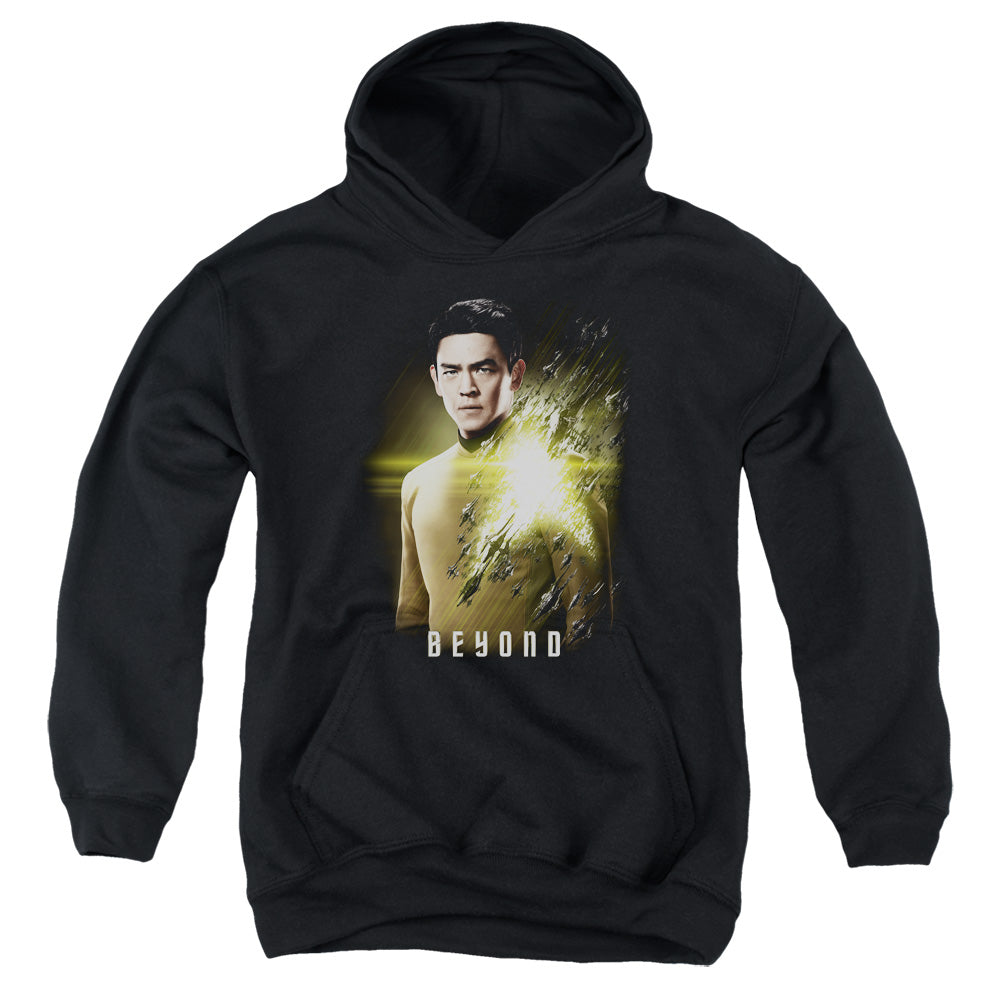 STAR TREK BEYOND : SULU POSTER YOUTH PULL OVER HOODIE Black LG