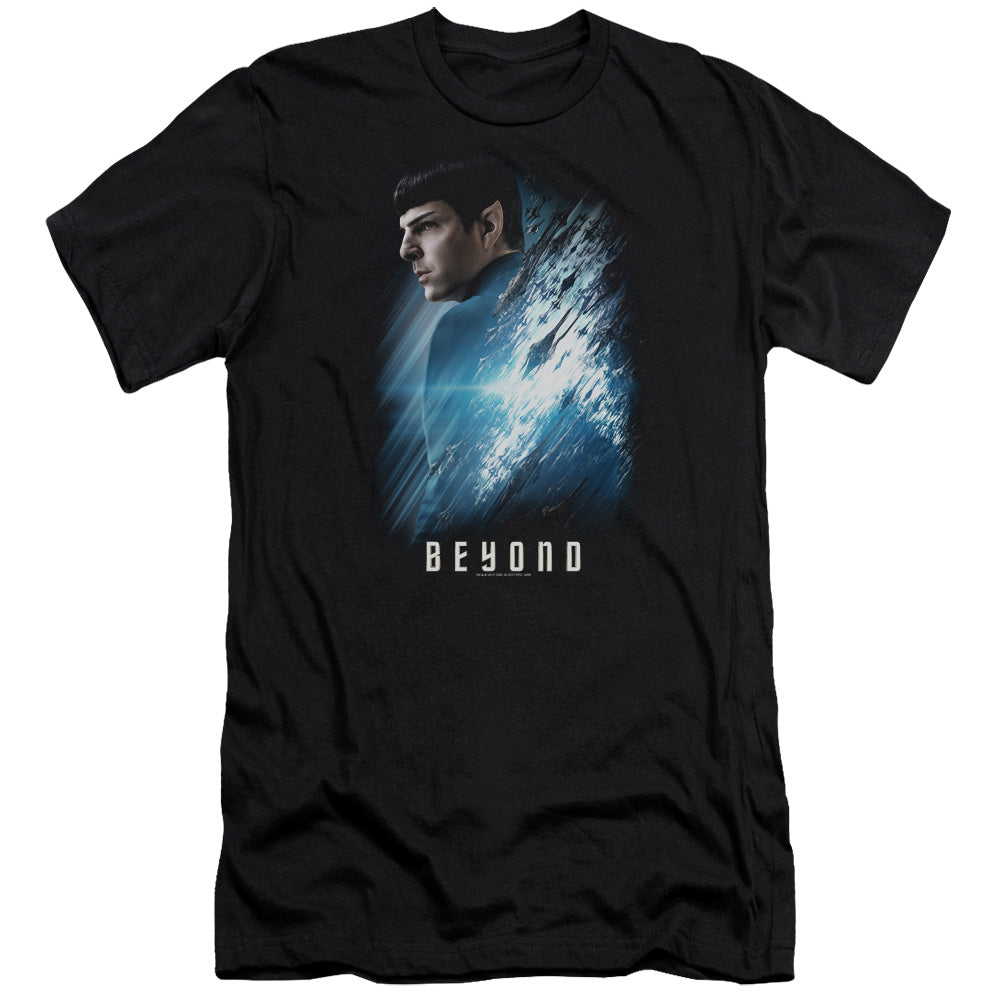 STAR TREK BEYOND : SPOCK POSTER PREMUIM CANVAS ADULT SLIM FIT 30\1 Black 2X