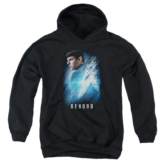 STAR TREK BEYOND : SPOCK POSTER YOUTH PULL OVER HOODIE Black LG